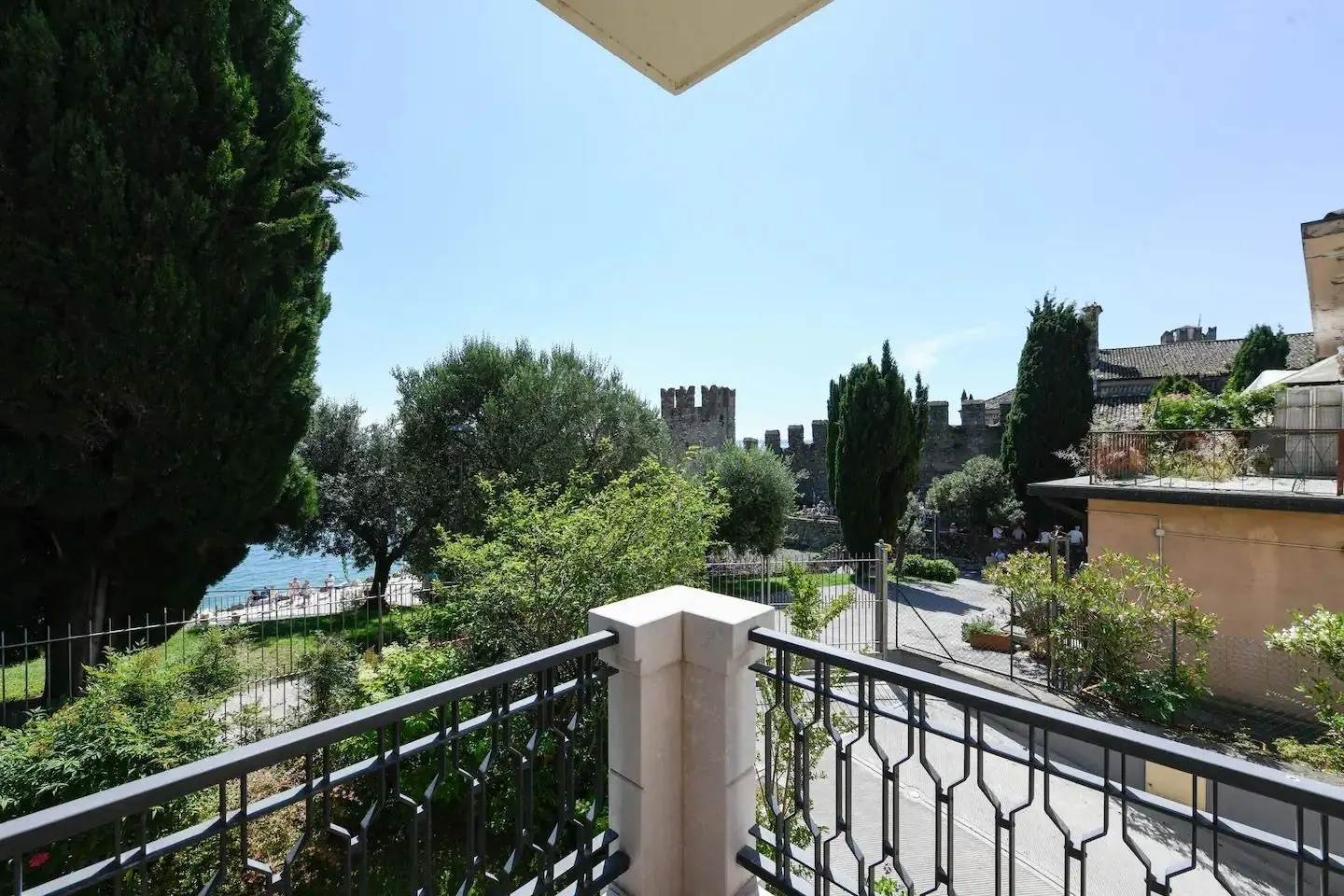 View on the castle and lake