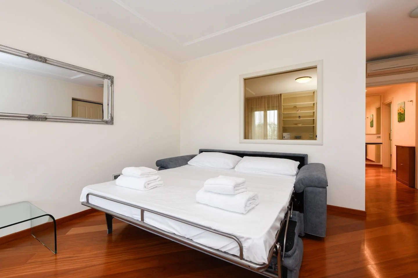 Living room with sofa bed