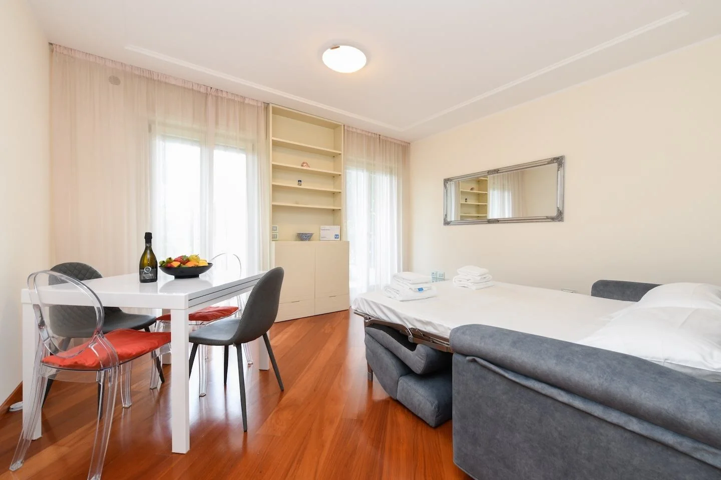 Living room with sofa bed